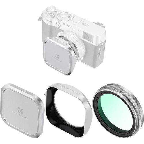 Filtre UV Protection et Bouchon et Pare-Soleil Compatible avec Fujifilm X100/X100F/X100S/X100T/X100V/X100VI