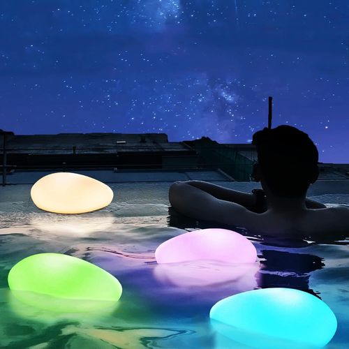 3pcs Lampes Solaire Led Pour Extérieur,Lampe Solaire De Jardin Avec Télécommande Rgb Couleurs Ip67 Solaire Lampe Extérieur Intérieur Décorative Pour Piscine Pelouse Mariage Plage Piscine.[S41]