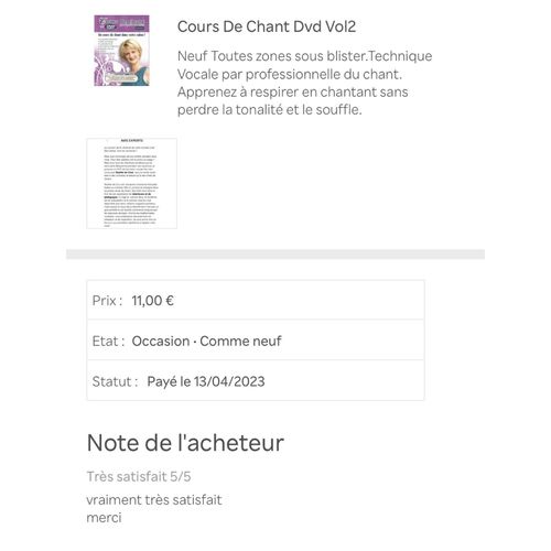 Cours De Chant - Volume 2