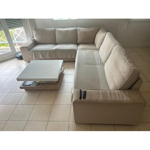 Canapé D'Angle, 5 Places, Kivik Beige Clair
