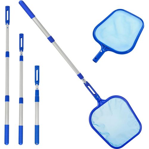 Épuisette de piscine avec manche télescopique de 108 cm,filet à mailles fines pour le nettoyage de la surface de la piscine,jacuzzi,nettoyage rapide hors sol