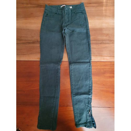 Pantalon Vert Slim Camaïeu