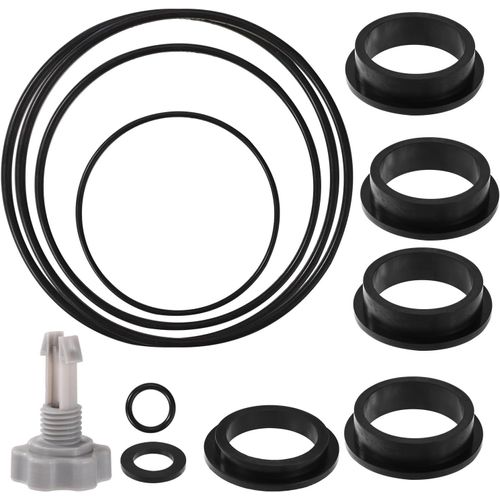 12pcs Rechange pour Filtre Sable Piscine Compatible avec Intex Pompe de Filtre à Sable Krystal Clear,Comprenant 1pcs Soupape de Décharge d'air 11pcs Joints Toriques pour Différentes Pièces