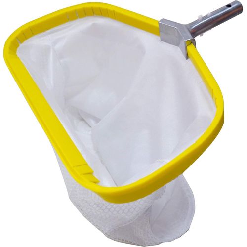 Épuisette professionnelle en métal pour piscine-Robuste-Avec cadre en aluminium-Filet profond à mailles fines-Pour le nettoyage de la piscine,des insectes,de la boue,du skimmer de piscine