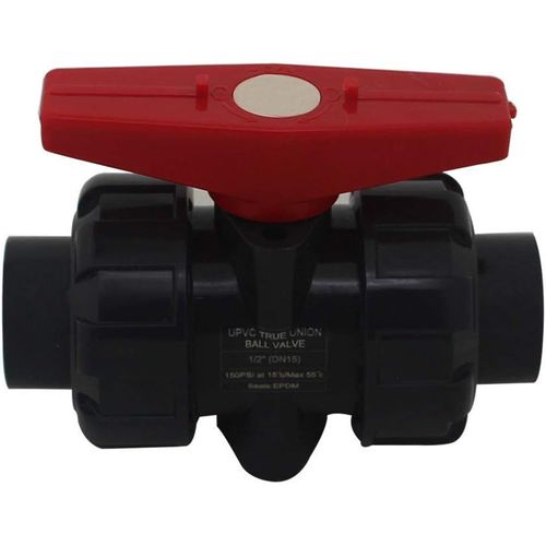 Vanne double union à coller diam 20 25 32 40 50 63 75 90 110mm vanne boisseau pvc robinet boisseau sphérique robinet a bille sphere pour piscine (Diamètre Interne 32mm)