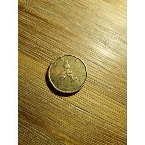 Pieces 20 Centime Italie 2002