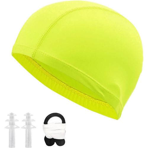 1 Bonnet De Bain Uni,1 Paire De Pince-Nez,1 Paire De Bouchons D'oreilles,Bonnet De Bain De Protection Auditive,Bonnet De Bain Étanche Pour La Protection Auditive,Bonnet De Bain De Protection Des 