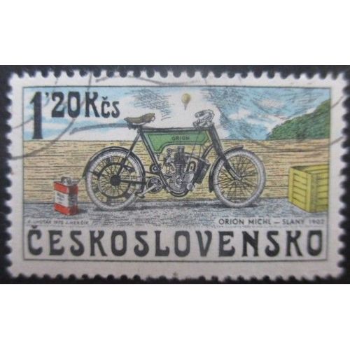 Tchecoslovaquie N°2121 Moto Oblitéré