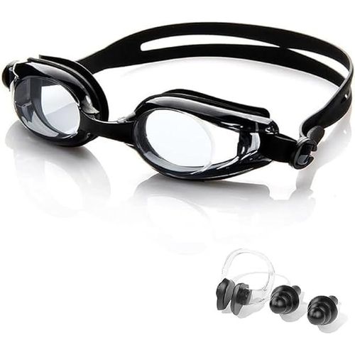 Lunettes De Natation Mixte,Lunettes De Natation En Silicone Souple,Lunettes De Plongée Anti Buée Avec Pince-Nez Et Bouchons D'oreilles Ensemble Pour Unisex Adulte Homme Femme.[A99]