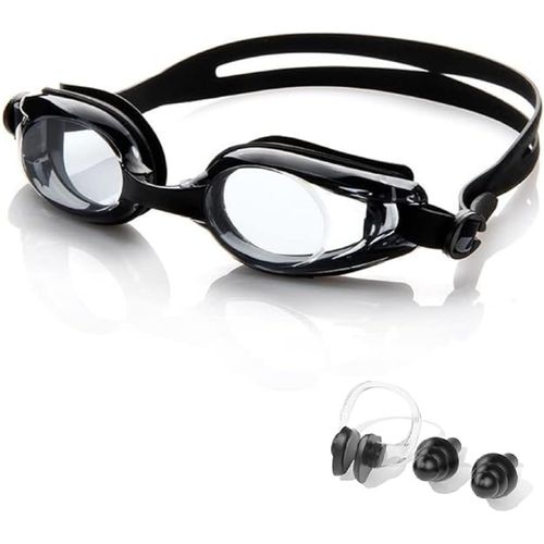Lunettes De Natation Mixte,Lunettes De Natation En Silicone Souple,Lunettes De Plongée Anti Buée Avec Pince-Nez Et Bouchons D'oreilles Ensemble Pour Unisex Adulte Homme Femme.[A98]