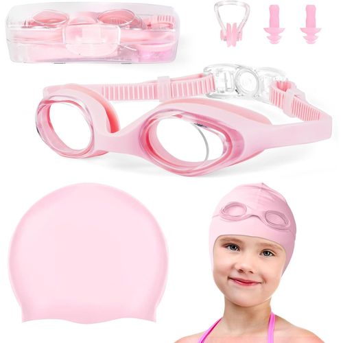 Lunettes De Natation Enfant,Lunette De Plongée Enfant Sans Fuite Anti-Bué Et Protection Uv,Lunettes Piscine Enfants Pour Jeune Enfant Garçon Fille 6 À 14 Ans (Avec Boîte Portable).[A95]