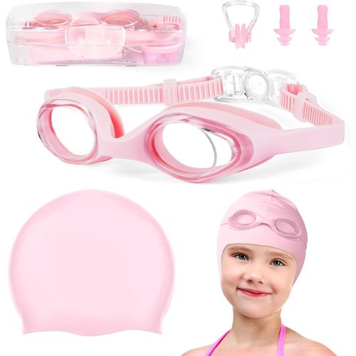 Lunettes De Natation Enfant,Lunette De Plongée Enfant Sans Fuite Anti-Bué Et Protection Uv,Lunettes Piscine Enfants Pour Jeune Enfant Garçon Fille 6 À 14 Ans (Avec Boîte Portable).[A95]