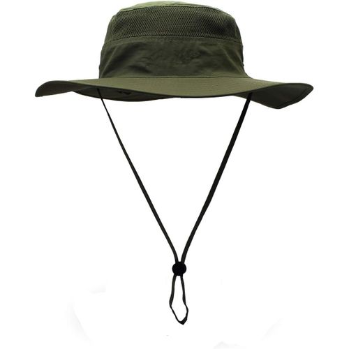 Chapeau De Soleil Homme Femme Pliable Ete Anti Uv Chapeau De Pêcheur Pour Les Voyages,Randonnée,Camping,Pêche.[Z1078]