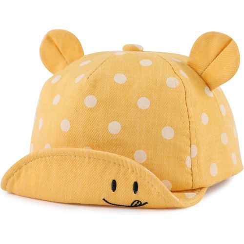 Polka Coton Bébé Casquette Pour Fille Garçon Enfant Chapeau De Soleil Casquette De Réglable Printemps Été Automne 6 À 24 Mois.[Z1289]