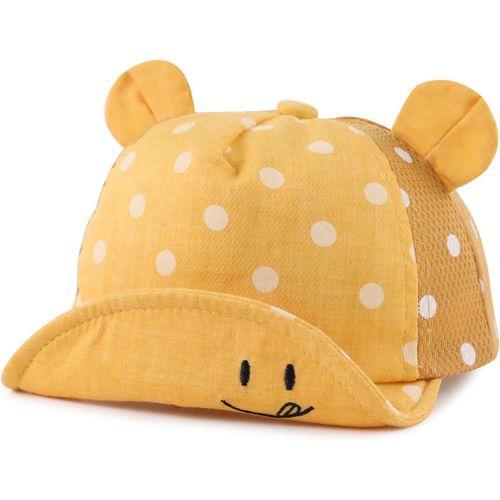 Polka Coton Bébé Casquette Pour Fille Garçon Enfant Chapeau De Soleil Casquette De Réglable Printemps Été Automne 6 À 24 Mois.[Z1287]