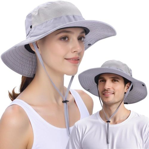 Chapeau De Soleil Homme Femme À Large Bord,Anti-Uv,Pliable Et Étanche,Compatible Queue De Cheval,Idéal Pour Randonnée,Jardinage,Safari Et Brousse.[Z1241]