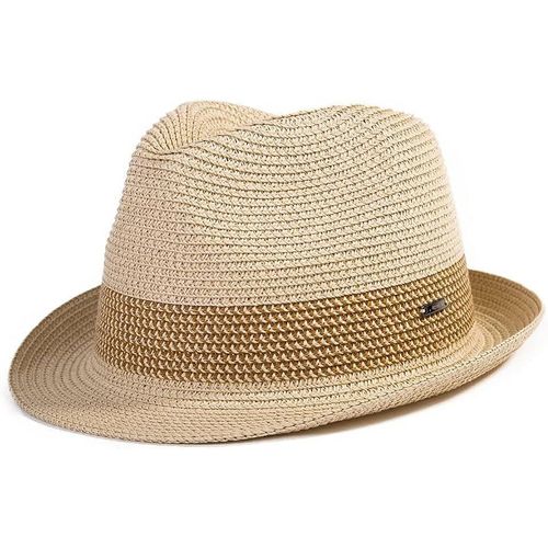 Comhats Chapeau De Paille À Large Bord Pour Femme,Chapeau D¿Été Pliable Avec N?Ud Papillon Pour La Plage,Convient Pour Queue De Cheval,Upf 50.[Z959]