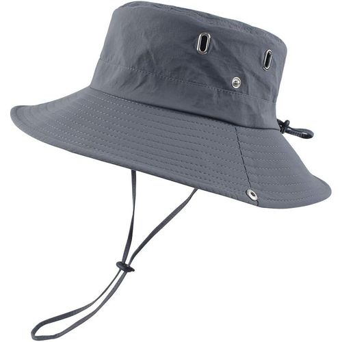 Homme Chapeau D'été Large Bord Casquette Femme Chapeau De Soleil Pour Randonnée Pêche.[Z1125]