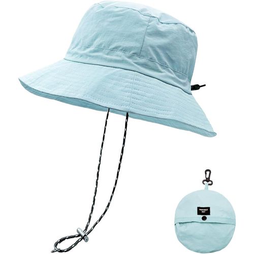 Imperméable Pêche Chapeaux,Chapeau De Soleil Pour Femme,Seau Pluie Chapeau Menton Lacets Séchage Rapide Packaging Boonie Safari Outdoor Uv.[Z50]
