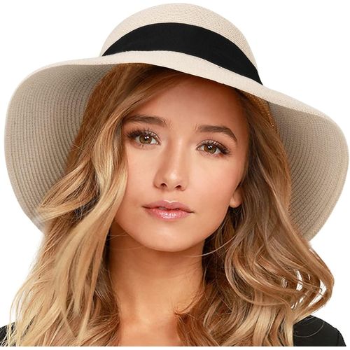 Femmes Chapeaux De Soleil Upf 50+ Chapeau De Paille À Bord Large.[Z25]