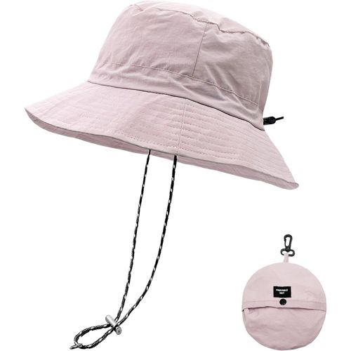 Imperméable Pêche Chapeaux,Chapeau De Soleil Pour Femme,Seau Pluie Chapeau Menton Lacets Séchage Rapide Packaging Boonie Safari Outdoor Uv.[Z52]
