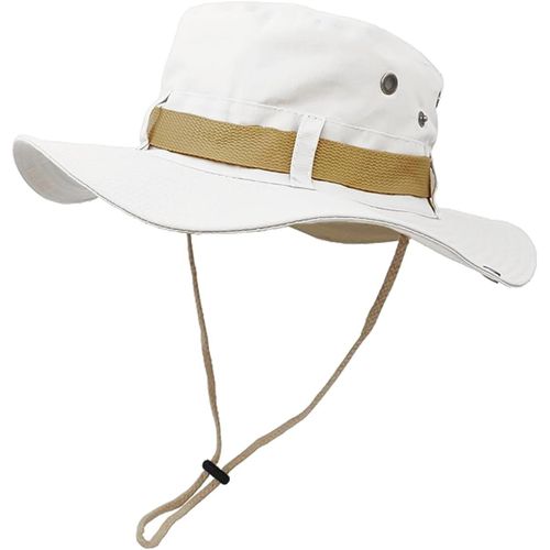 Chapeau De Soleil,Respirant Protection Chapeau De Pêche Large Bord Safari Casquette Mesh Respirant Hat Pour Randonnée Camping Voyage.[Z34]