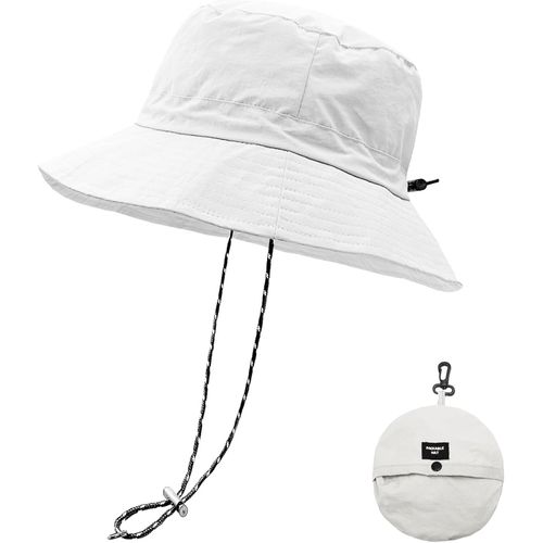 Imperméable Pêche Chapeaux,Chapeau De Soleil Pour Femme,Seau Pluie Chapeau Menton Lacets Séchage Rapide Packaging Boonie Safari Outdoor Uv.[Z57]