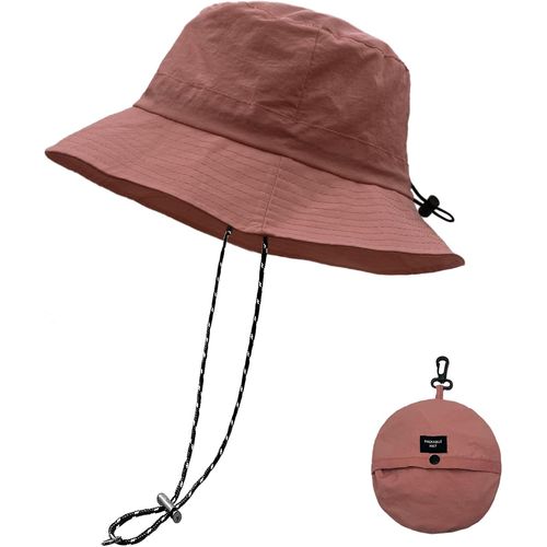 Imperméable Pêche Chapeaux,Chapeau De Soleil Pour Femme,Seau Pluie Chapeau Menton Lacets Séchage Rapide Packaging Boonie Safari Outdoor Uv.[Z56]