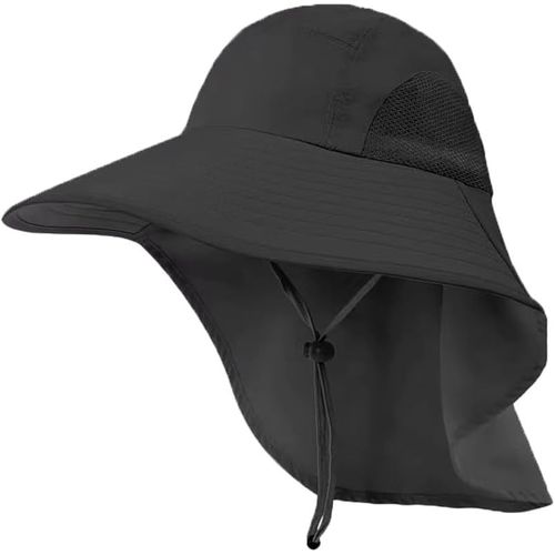 Chapeau De Soleil Protection Uv Chapeaux De Pêche Pour Hommes Femmes Chapeaux De Soleil Pliables Avec Protection Du Cou Chapeau Respirant Pour L'escalade Camping La Randonnée.[Z1574]