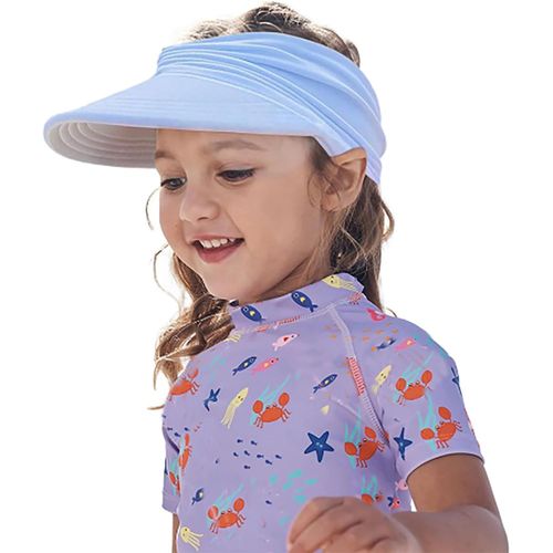 Visière Cap Filles 4-10 Ans Été,Chapeau Enfant Protection Uv,Chapeau De Plage Filles Chapeaux De Soleil,Pare-Soleil Enfants Respirant,Pour Unisexe,Tennis,Golf,Course.[Z1572]