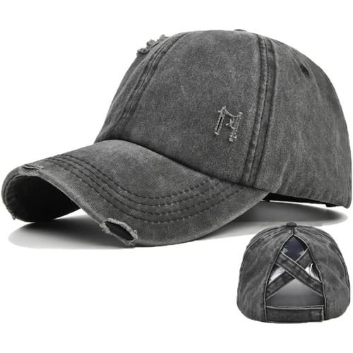 Casquette De Baseball Femme En Queue De Cheval,Chapeau De Soleil Anti-Soleil,Femme Cap Pour Running Golf Cyclisme Randonnée.[Z1636]