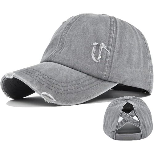 Casquette De Baseball Femme En Queue De Cheval,Chapeau De Soleil Anti-Soleil,Femme Cap Pour Running Golf Cyclisme Randonnée.[Z1635]