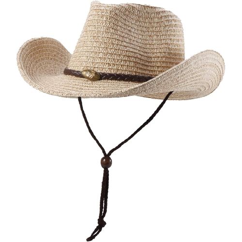 Chapeau Cowboy Western-Chapeau De Paille Adulte Unisexe-Soleil Pliable Anti-Uv Large Bord Classique.[Z1630]