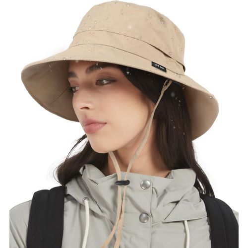 Femme Bob Chapeau De Pluie Imperméable,Chapeau Souple De Soleil Anti-Uv Upf50+,D'été Pliable Pour Homme Randonnée,Voyage.[Z71]