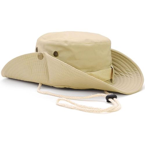Chapeau De Protection Solaire,Chapeau De Soleil À Large Bord Extérieur Pliable Respirant Chapeau De Boonie Peche Safari Pour Pêche Chasse Camping Randonnée Voyage.[Z209]