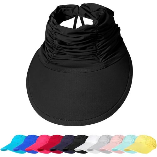 Chapeau De Soleil Anti-Uv Pour Femme-Bord Large,Ajustable,Légère Et Respirante,Idéal Pour La Plage Et L'été,Avec Fonction De Réfrigération Pour La Tête.[Z1185]