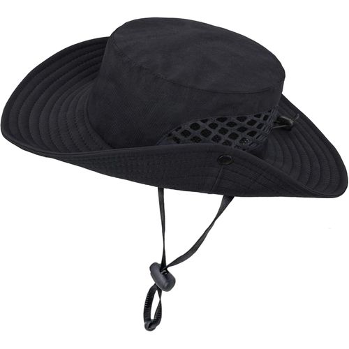 Chapeau De Soleil Pour Homme,Chapeau De Pêcheur À Large Bord Imperméable,Pliable Boonie Chapeau Respirant Pour Randonnée Safari Camping D'extérieur.[Z1128]