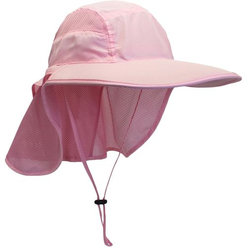 Chapeau/Casquette De Safari Chapeau De Soleil Pour Femme Homme Uv Protection Avec 12cm À Large Bord Protection Du Cou.[Z1057]