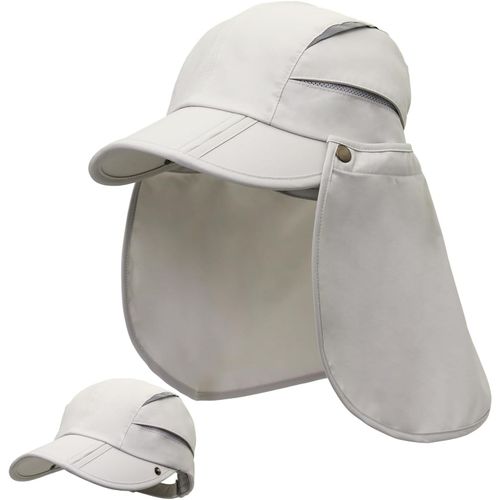 Chapeau Avec Protection Du Cou Détachable Multi-Usages Chapeau De Soleil D'été Protection Solaire Respirant Séchage Rapide Protection Uv.[Z1194]