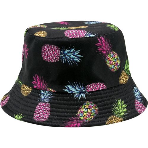 Chapeau De Seau Tendance Pour Femmes Hommes Et Les Adolescents Chapeau De Pêcheur Double-Side,Élégant Et Réversible Chapeau Champignon Pour Le Soleil Randonnée Et La Plage..[Z1372]