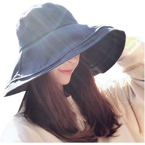 Chapeau De Plage Femme Chapeau D'été Pliable À Large Bord Capeline Plage Chapeau De Seau Chapeau De Jardin Spf Upf50