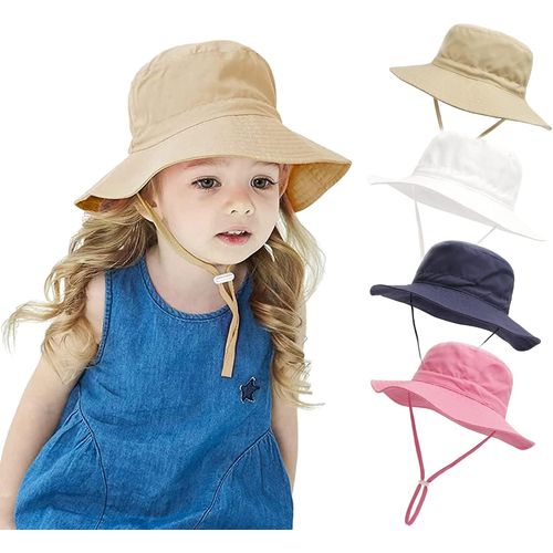Bébé Enfants Chapeau De Soleil Ajustable,Protection Solaire Upf 50+ Casquette De Plage Pour Bambin Garçons Filles.[Z318]
