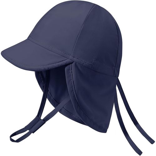 Chapeau De Soleil Bébé Bobs Casquette Enfant Protection Anti Uv Bebe Plage Chapeau Vec Mentonnière Réglable Et Rabats Au Niveau Du Cou Fille Garcon Upf 50+.[Z219]