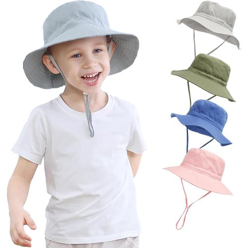 Bébé Enfants Chapeau De Soleil Ajustable,Protection Solaire Upf 50+ Casquette De Plage Pour Bambin Garçons Filles.[Z321]
