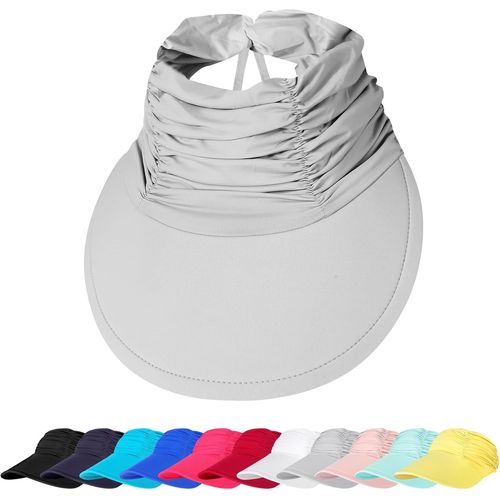 Chapeau De Soleil Anti-Uv Pour Femme-Bord Large,Ajustable,Légère Et Respirante,Idéal Pour La Plage Et L'été,Avec Fonction De Réfrigération Pour La Tête.[Z1187]