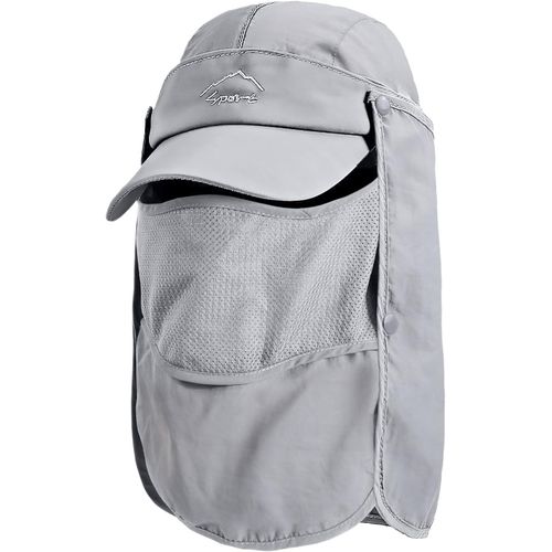 Chapeau De Soleil Avec Cou Couverture Faciale,Upf 50+ Chapeaux De Pêche Respirants,Pliable Séchage Rapide Camping Randonnée Voyage Casquettes Visières Pour Hommes Femmes-Taille Universelle.[Z1260]