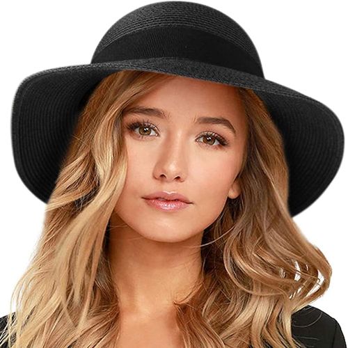 Femmes Chapeaux De Soleil Upf 50+ Chapeau De Paille À Bord Large.[Z29]