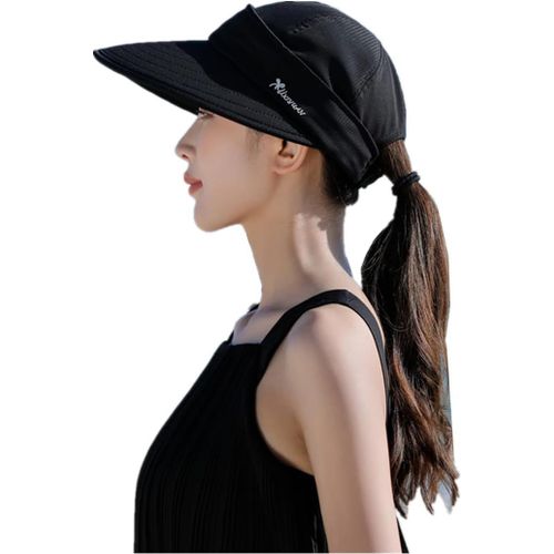 Casquette Visiere Sport Eté Chapeau De Soleil Démontable Capeline Femme Large Bord Pliable Chapeau De Plage Voyage Protection Uv Cassquette De Baseball Piscine Camping Pêche Jardinage.[Z83]