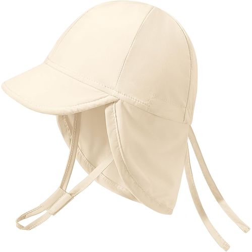 Chapeau De Soleil Bébé Bobs Casquette Enfant Protection Anti Uv Bebe Plage Chapeau Vec Mentonnière Réglable Et Rabats Au Niveau Du Cou Fille Garcon Upf 50+.[Z222]