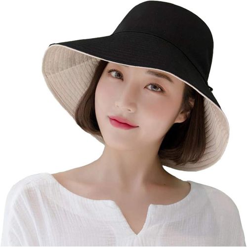 Chapeau Femme Été Pliable Capeline Chapeau Soleil Anti Uv Coton Été Vacances Jardinage Sun Hat For Women Upf Uv.[Z128]